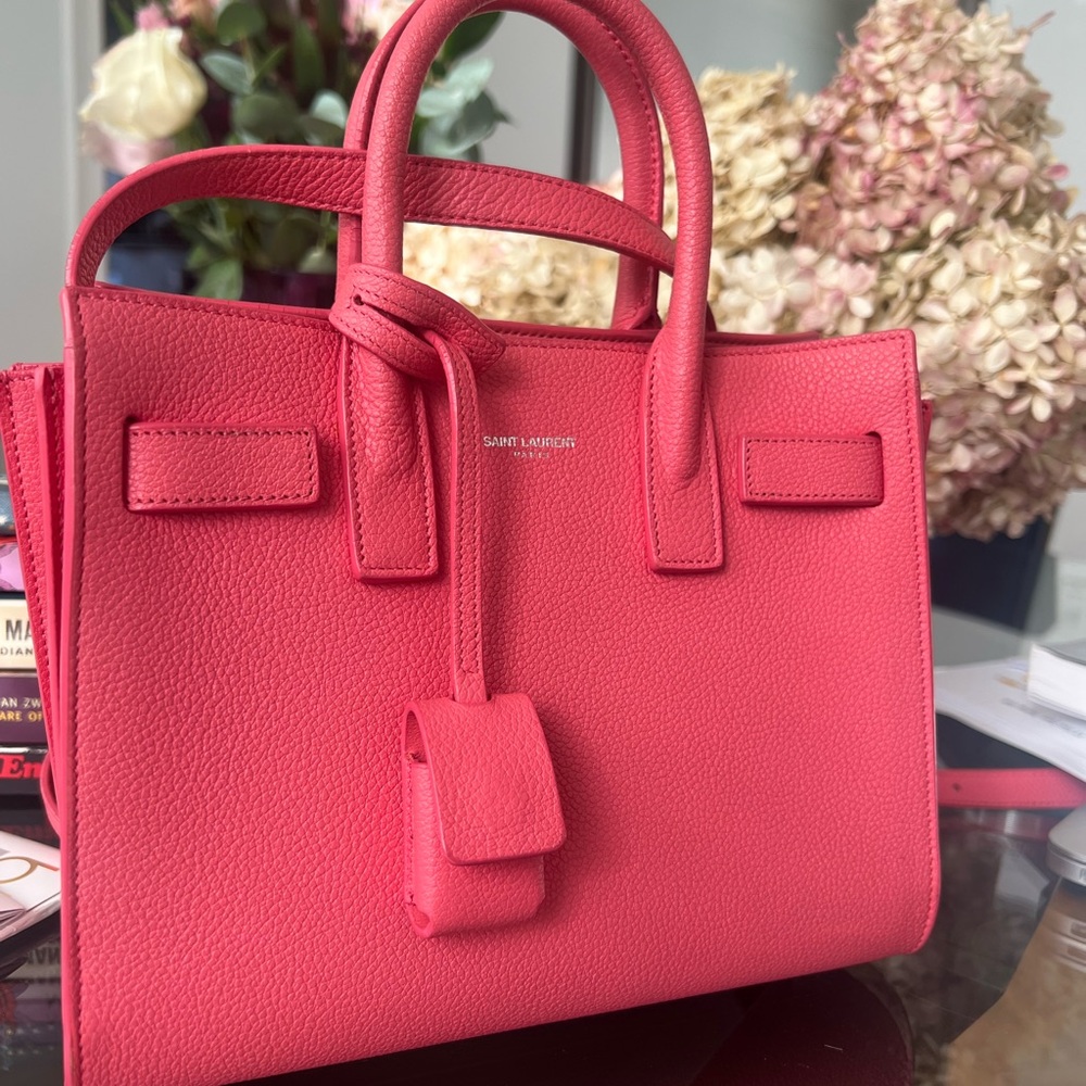 SAINT LAURENT Sac de Jour Nano Bag in Grained Leather